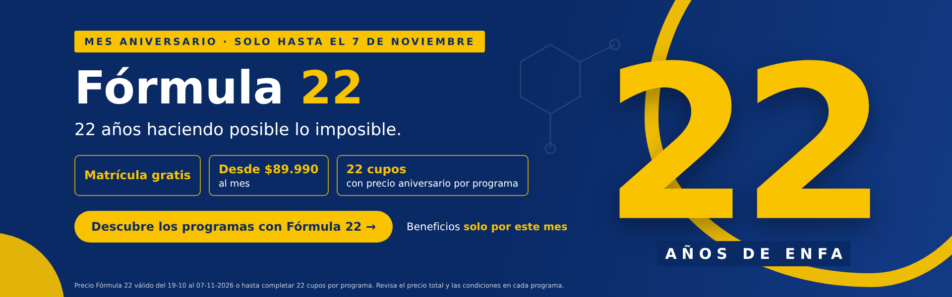 Banner formula 22